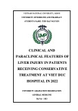 University graduation dissertation General medicine: Clinical and paraclinical features of liver injury in patients receiving conservative treatment at Viet Duc hospital in 2022