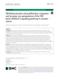 FBXO28 promotes cell proliferation, migration and invasion via upregulation of the TGFbeta1/SMAD2/3 signaling pathway in ovarian cancer