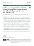 LABS score–a prognostic tool for FOLFOX4-treated advanced hepatocellular carcinoma and real-world efficacy: A single-center retrospective study
