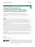 PerSurge (NOA-30) phase II trial of perampanel treatment around surgery in patients with progressive glioblastoma