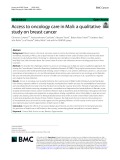 Access to oncology care in Mali: A qualitative study on breast cancer
