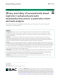Efficacy and safety of temozolomide-based regimens in advanced pancreatic neuroendocrine tumors: A systematic review and meta-analysis
