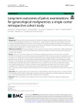 Long-term outcomes of pelvic exenterations for gynecological malignancies: A single-center retrospective cohort study