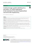 Combined image-guided radiofrequency and iodine-125 seeds implantation in the treatment of recurrent hepatocellular carcinoma after hepatectomy