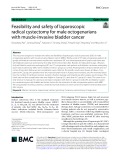 Feasibility and safety of laparoscopic radical cystectomy for male octogenarians with muscle-invasive bladder cancer
