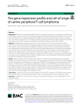 The gene expression profle and cell of origin of canine peripheral T-cell lymphoma