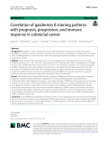 Correlation of gasdermin B staining patterns with prognosis, progression, and immune response in colorectal cancer