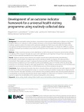 Development of an outcome indicator framework for a universal health visiting programme using routinely collected data