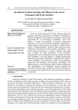 An analysis of online learning self-efficacy in the case of Vietnamese university students