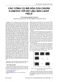 Các công cụ mã hóa của chuẩn H.266/VVC với dữ liệu ảnh Light Field