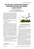 Solar and laser beam energy harvesting for UAV under cloud effect