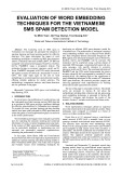Evaluation of word embedding techniques for the Vietnamese SMS spam detection model
