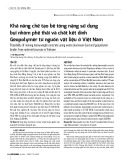 Khả năng chế tạo bê tông nặng sử dụng bụi nhôm phế thải và chất kết dính Geopolymer từ nguồn vật liệu ở Việt Nam