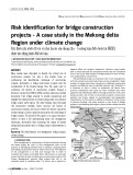 Risk identification for bridge construction projects - A case study in the Mekong delta Region under climate change