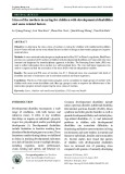 Stress of the mothers in caring for children with developmental disabilities and some related factors