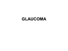 Bài giảng Glaucoma
