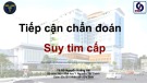 Bài giảng Tiếp cận chẩn đoán Suy tim cấp - TS.BS. Nguyễn Hoàng Hải