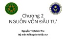 Bài giảng Kinh tế đầu tư 2: Chương 2 - Nguyễn Thị Minh Thu