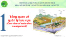 Bài giảng Quản lý lưu vực (Watershed Management): Bài 1 - ThS. Nguyễn Duy Liêm