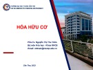 Bài giảng Hoá hữu cơ: Bài 1 - PGS.TS. Nguyễn Thị Thu Trâm