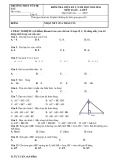 Đề thi giữa học kì 1 môn Toán lớp 9 năm 2023-2024 có đáp án - Trường THCS Võ Thị Sáu