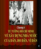 Bài giảng Tư tưởng Hồ Chí Minh: Chương 6 - ThS. Hồ Trần Hùng