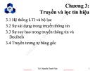 Bài giảng Kỹ thuật hệ thống viễn thông (EE3015): Chương 3 - ThS. Nguyễn Thanh Tuấn