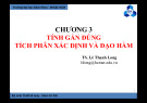 Bài giảng Phương pháp số: Chương 3 - TS. Lê Thanh Long