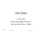 Bài giảng Tương tác người máy: Chương 1 - Lê Quý Lộc