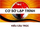 Bài giảng Cơ sở lập trình: Kiểu cấu trúc