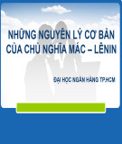 Bài giảng Những nguyên lý cơ bản của chủ nghĩa Mác-Lênin: Chương 1 - Trường ĐH Ngân hàng TP.HCM