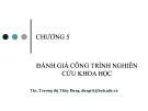 Bài giảng Phương pháp nghiên cứu khoa học: Chương 5 - ThS. Trương thị Thùy Dung