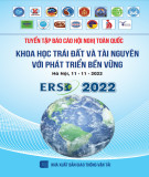 Khoa học trái đất và tài nguyên với phát triển bền vững (ERSD 2022): Phần 1