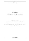 Giáo trình Tin ứng dụng AutoCAD (Ngành: Công nghệ kỹ thuật tài nguyên nước - Cao đẳng) - Trường Cao đẳng Xây dựng số 1