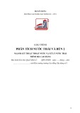 Giáo trình Phân tích nước thải và bùn 2 (Ngành: Kỹ thuật thoát nước và xử lý nước thải - Cao đẳng) - Trường Cao đẳng Xây dựng số 1