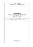 Giáo trình Kế toán hành chính sự nghiệp (Ngành: Kế toán - Cao đẳng) - Trường Cao đẳng Xây dựng số 1