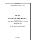 Giáo trình Vận hành công trình thu gom và thoát nước (Ngành: Kỹ thuật thoát nước và xử lý nước thải - Cao đẳng) - Trường Cao đẳng Xây dựng số 1