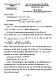 Đề thi tuyển sinh vào lớp 10 môn Toán năm 2024-2025 có đáp án - Sở GD&ĐT Nghệ An