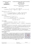 Đề thi tuyển sinh vào lớp 10 môn Toán (chuyên) năm 2024-2025 có đáp án - Trường THPT Chuyên Nguyễn Trãi, Hải Dương
