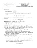 Đề thi tuyển sinh vào lớp 10 môn Toán (chuyên) năm 2024-2025 có đáp án - Trường THPT Năng Khiếu TP. Hồ Chí Minh