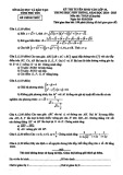Đề thi tuyển sinh vào lớp 10 môn Toán (chuyên) năm 2024-2025 - Sở GD&ĐT Phú Yên