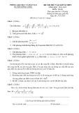 Đề thi thử tuyển sinh vào lớp 10 môn Toán năm 2024-2025 có đáp án - Phòng GD&ĐT Nông Cống