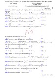 Đề thi thử tốt nghiệp THPT môn Toán năm 2024 có đáp án - Sở GD&ĐT Bắc Giang (Lần 2)