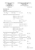 Đề thi thử tốt nghiệp THPT môn Toán năm 2024 có đáp án - Sở GD&ĐT Nam Định (Lần 2)