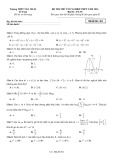Đề thi thử tốt nghiệp THPT môn Toán năm 2024 có đáp án - Trường THPT Tân Châu, An Giang