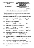 Đề thi tuyển sinh vào lớp 10 môn Toán năm 2024-2025 - Sở GD&ĐT Bến Tre