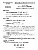 Đề thi tuyển sinh vào lớp 10 môn Toán (chuyên) năm 2024-2025 có đáp án - Sở GD&ĐT Thái Bình