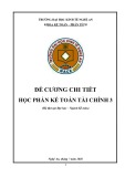 Đề cương chi tiết học phần Kế toán tài chính 3