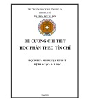 Đề cương chi tiết học phần Pháp luật kinh tế