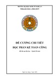 Đề cương chi tiết học phần Kế toán công